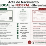 Acta de Nacimiento Local vs Federal: Diferencias